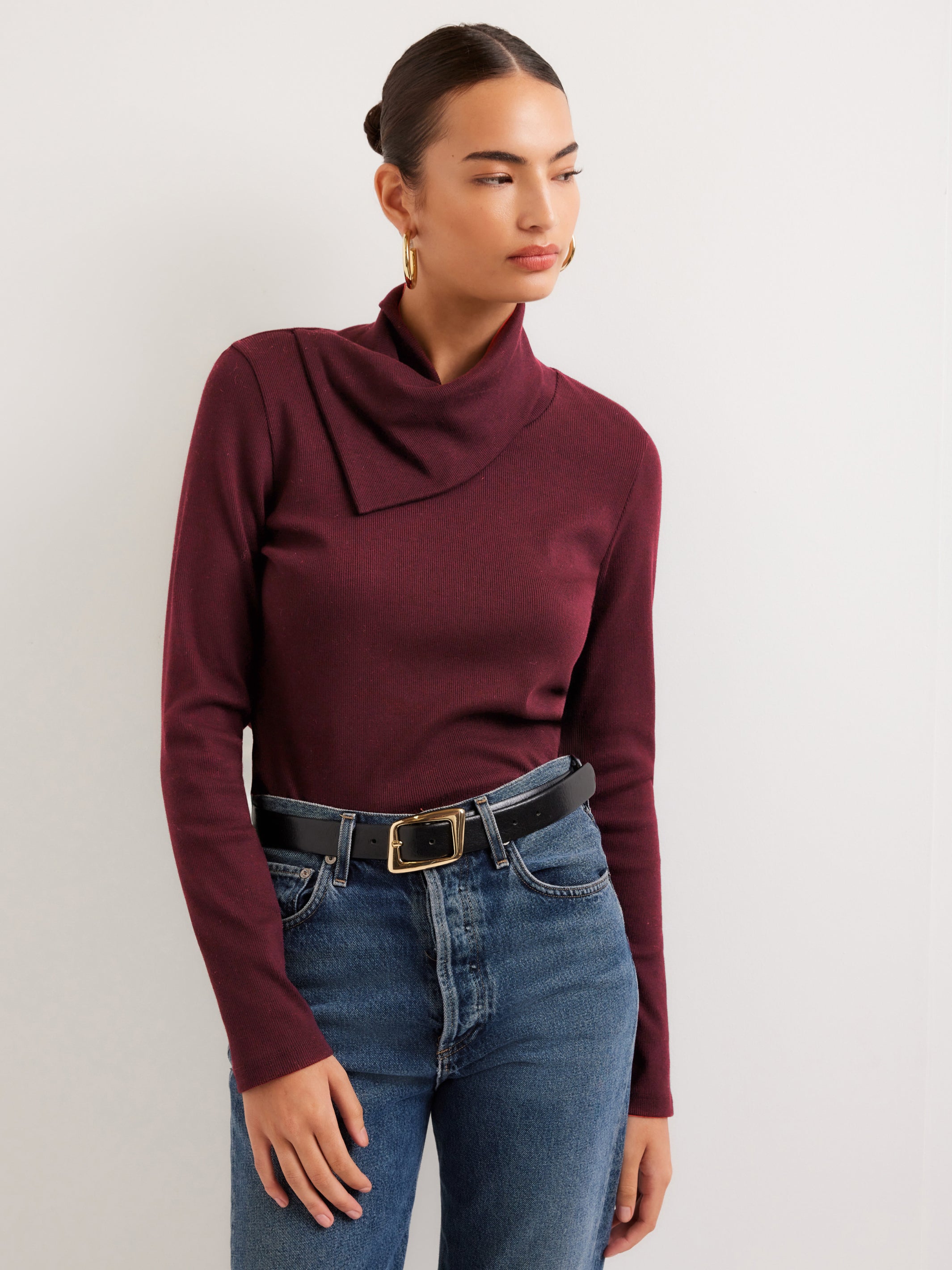 Rhonda Drape Neck Top