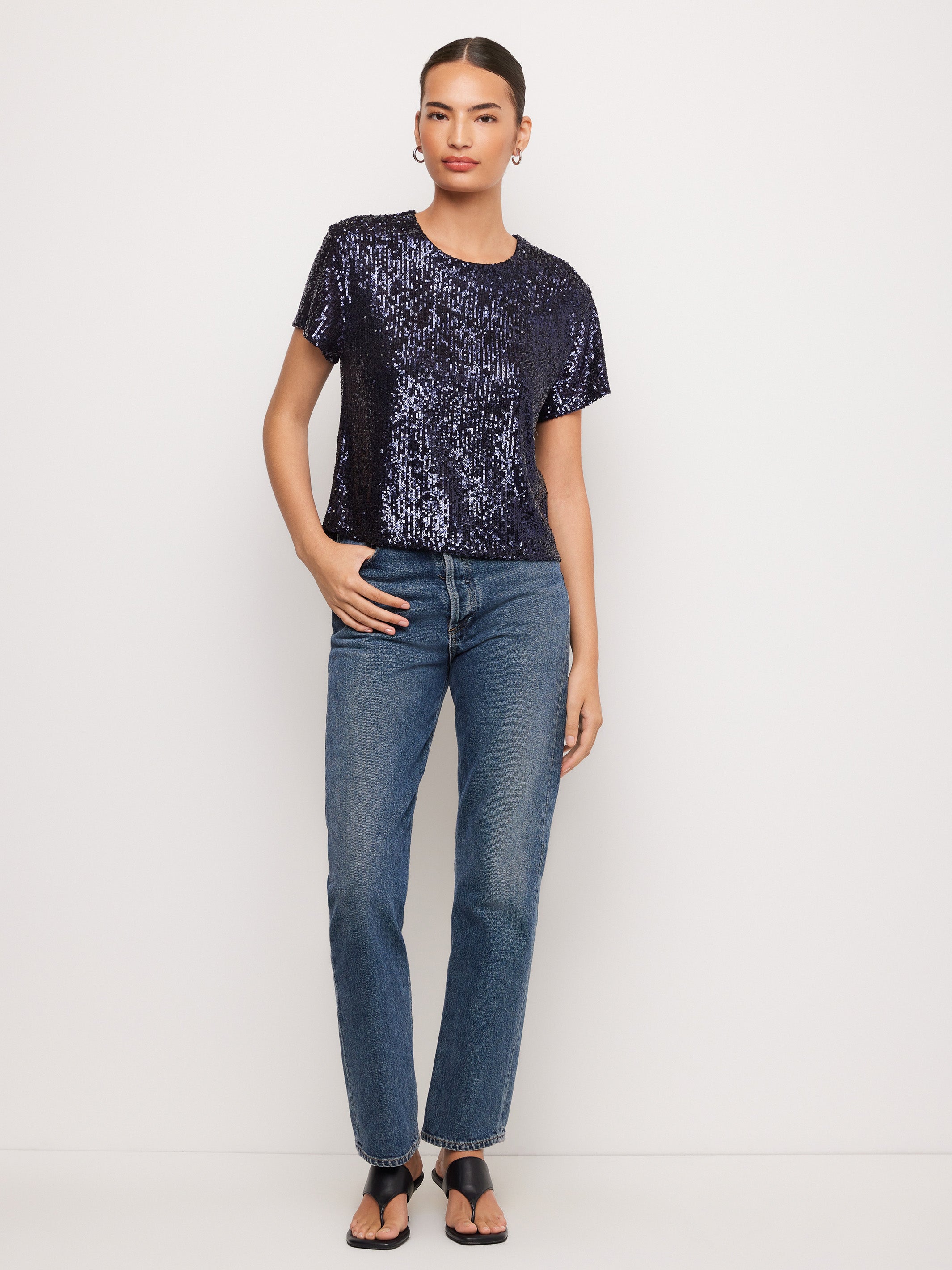 Aerin Sequin Top