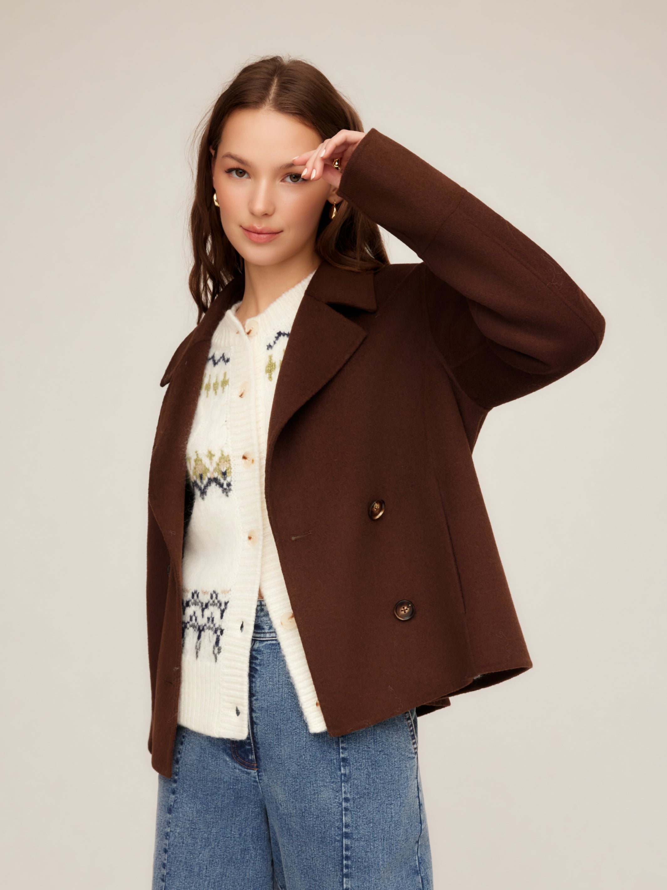 Naomi Cropped Peacoat