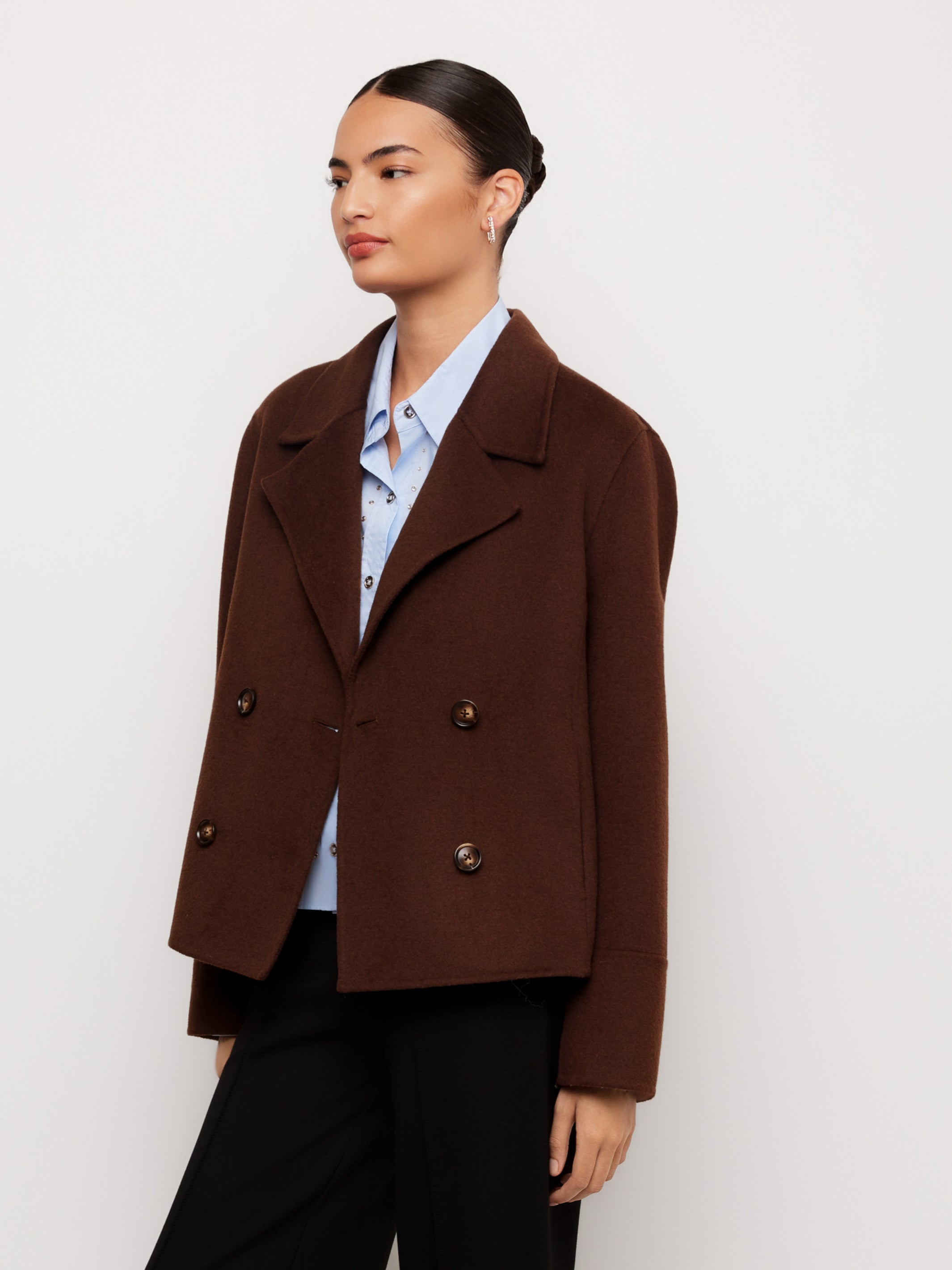 Naomi Cropped Peacoat