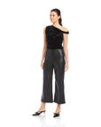 Faux Leather Cropped Pants