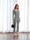 Sigourney Pintuck Pants with elastic waistband and houndstooth stretch fabric, cropped flare and pintuck detail