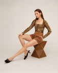 Cady Side-Shirred Top