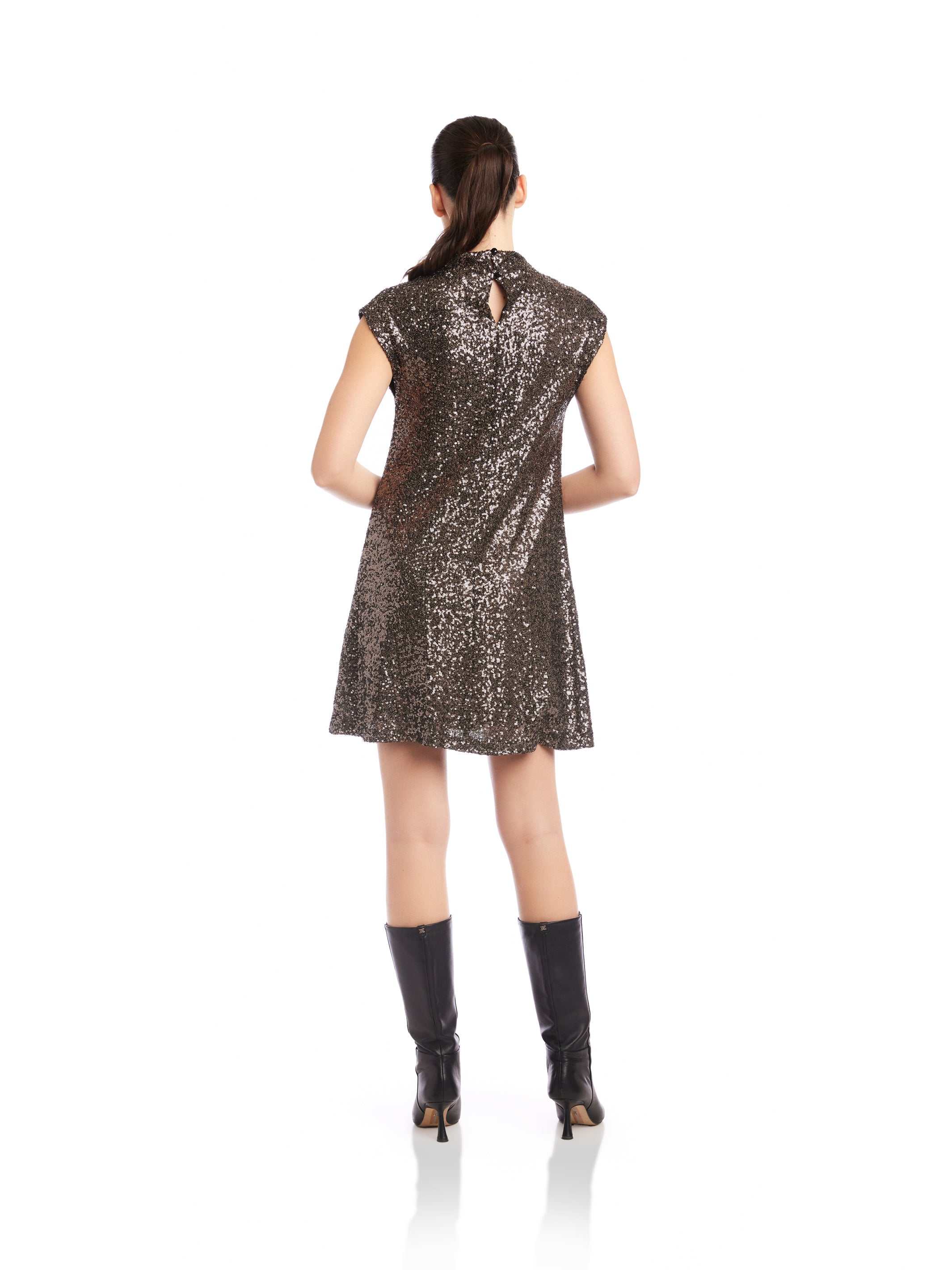 Fifteen Twenty Women's Cayla Sequin Mini Dress In Brown 3F37501 | Size: XS Fifteen Twenty Women's Cayla Sequin Mini Dress In Brown 3F37501 | Size: XS