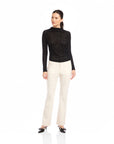 Khami Velvet Burnout Shirred Top