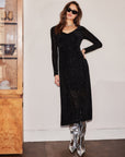 Julia Velvet Burnout Dress
