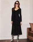 Julia Velvet Burnout Dress