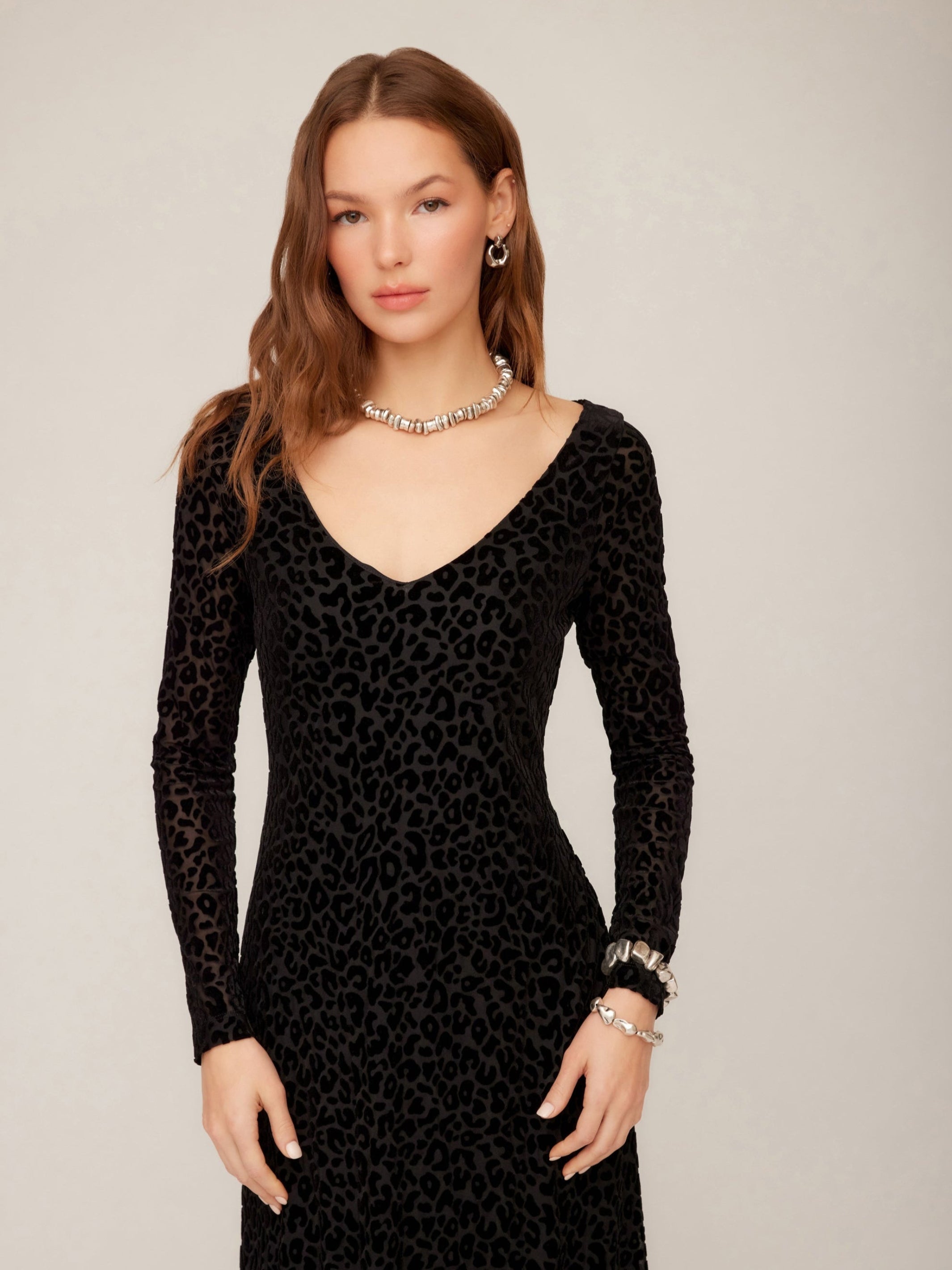 Julia Velvet Burnout Dress