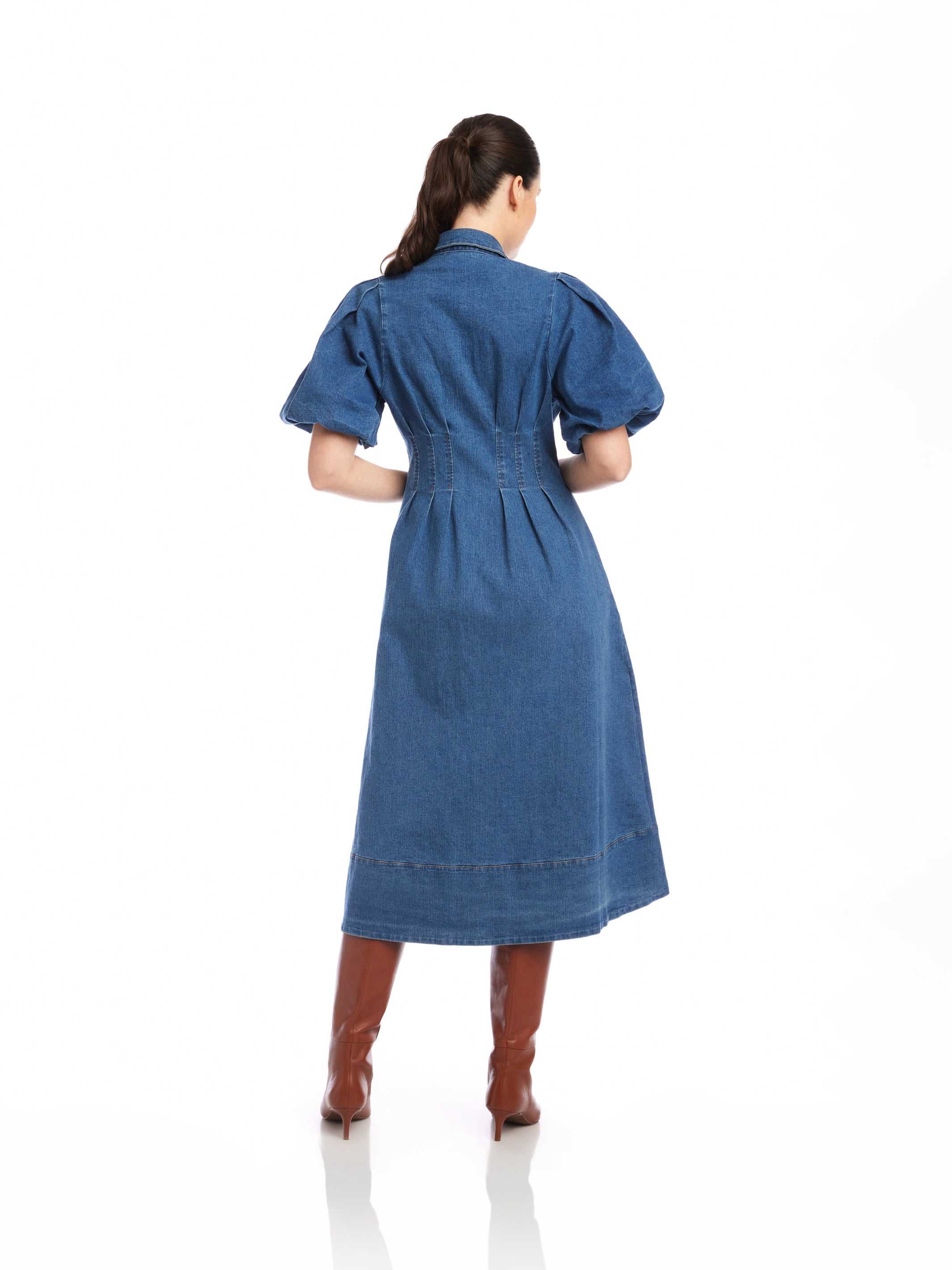 Fifteen Twenty Esme Midi Shirt Dress- Denim 2 Fifteen Twenty Esme Midi Shirt Dress- Denim 2