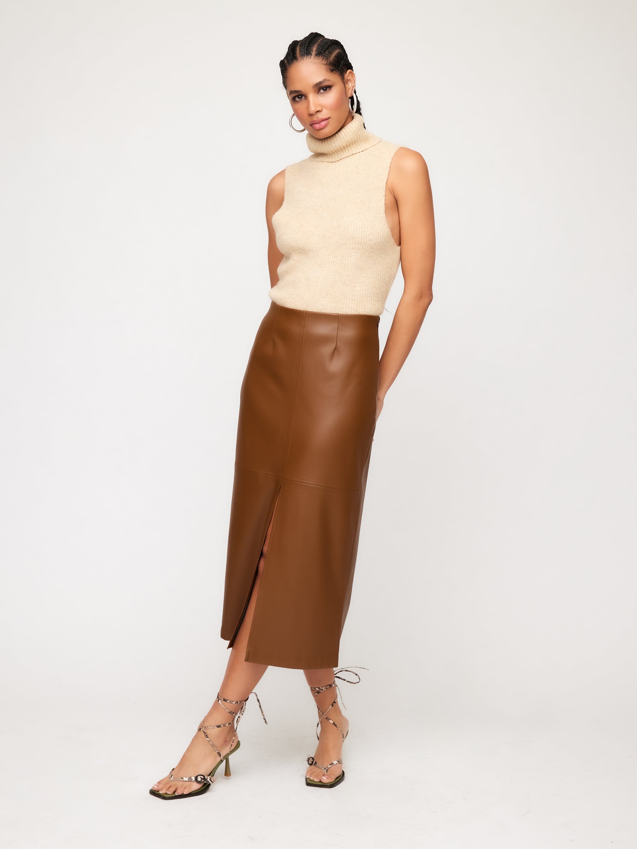 Saia fashion midi leather