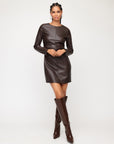 Faux Leather Ziggy Dress