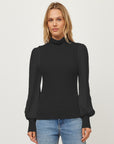 Lisette Contrast Turtleneck Top