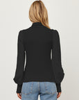 Lisette Contrast Turtleneck Top