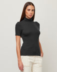 Jana Short Sleeve Turtleneck Top