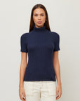 Jana Short Sleeve Turtleneck Top