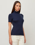 Jana Short Sleeve Turtleneck Top