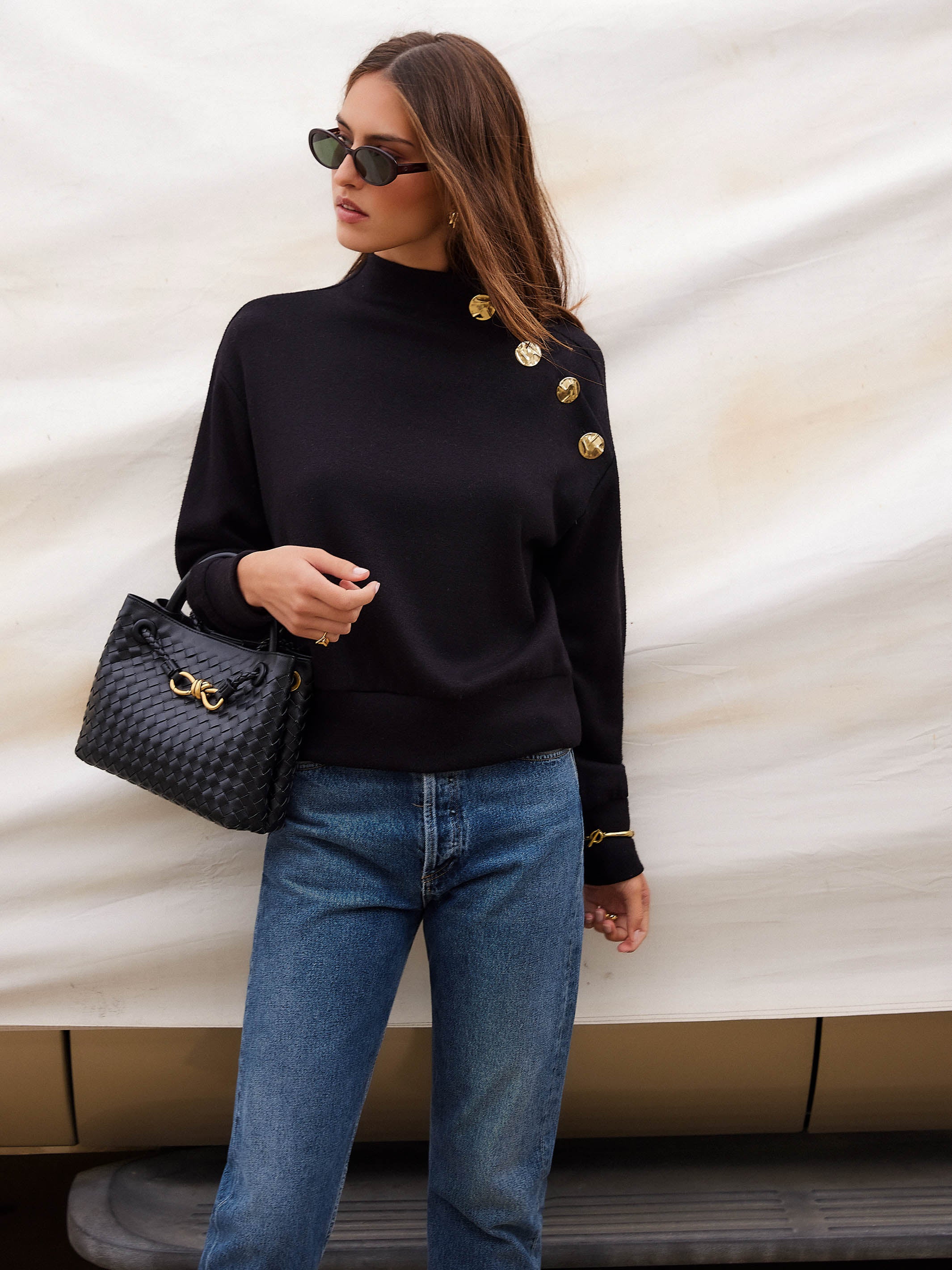 Tessa Mock Neck Top | Fifteen Twenty Clothing