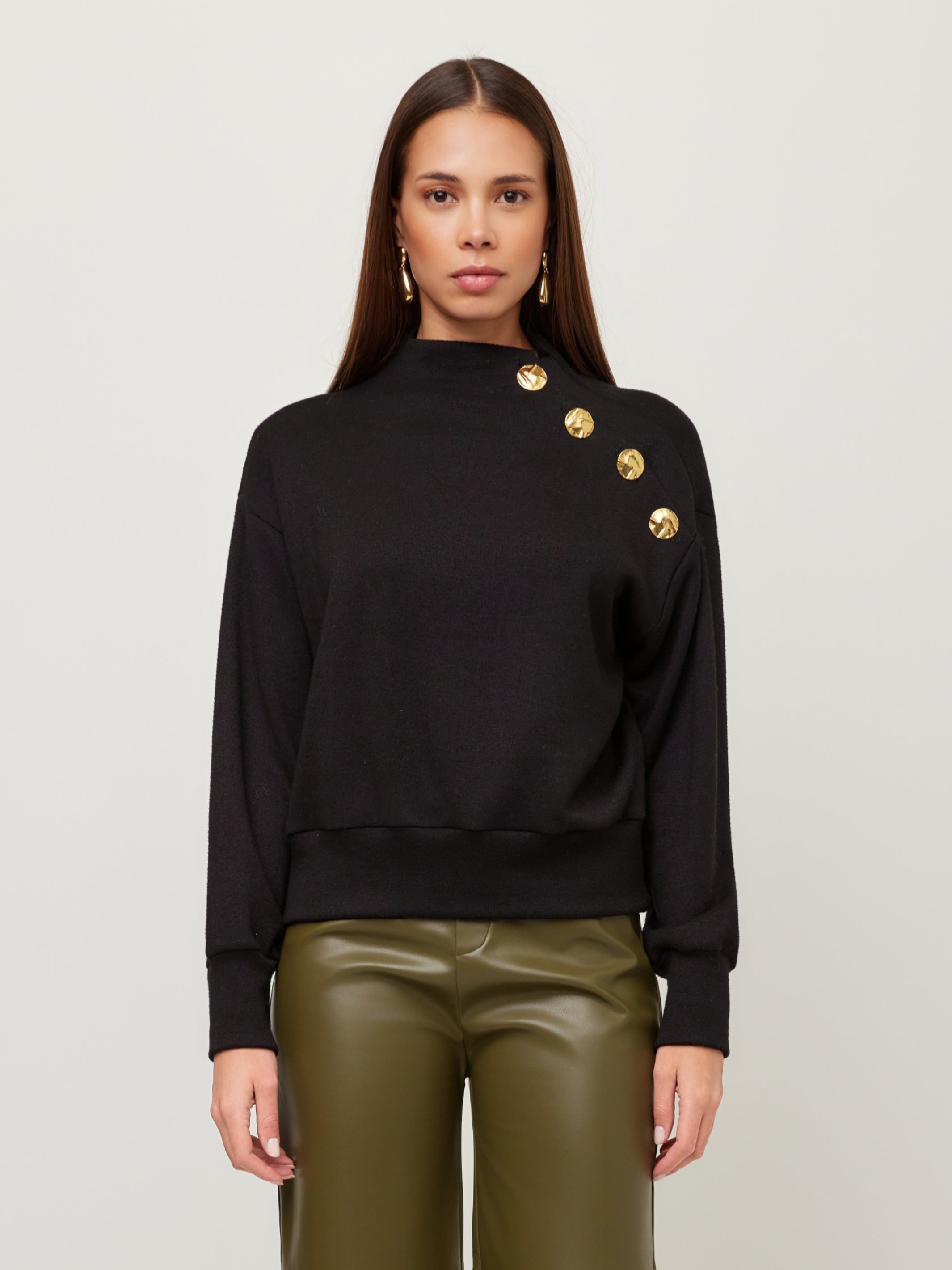 Tessa Mock Neck Top
