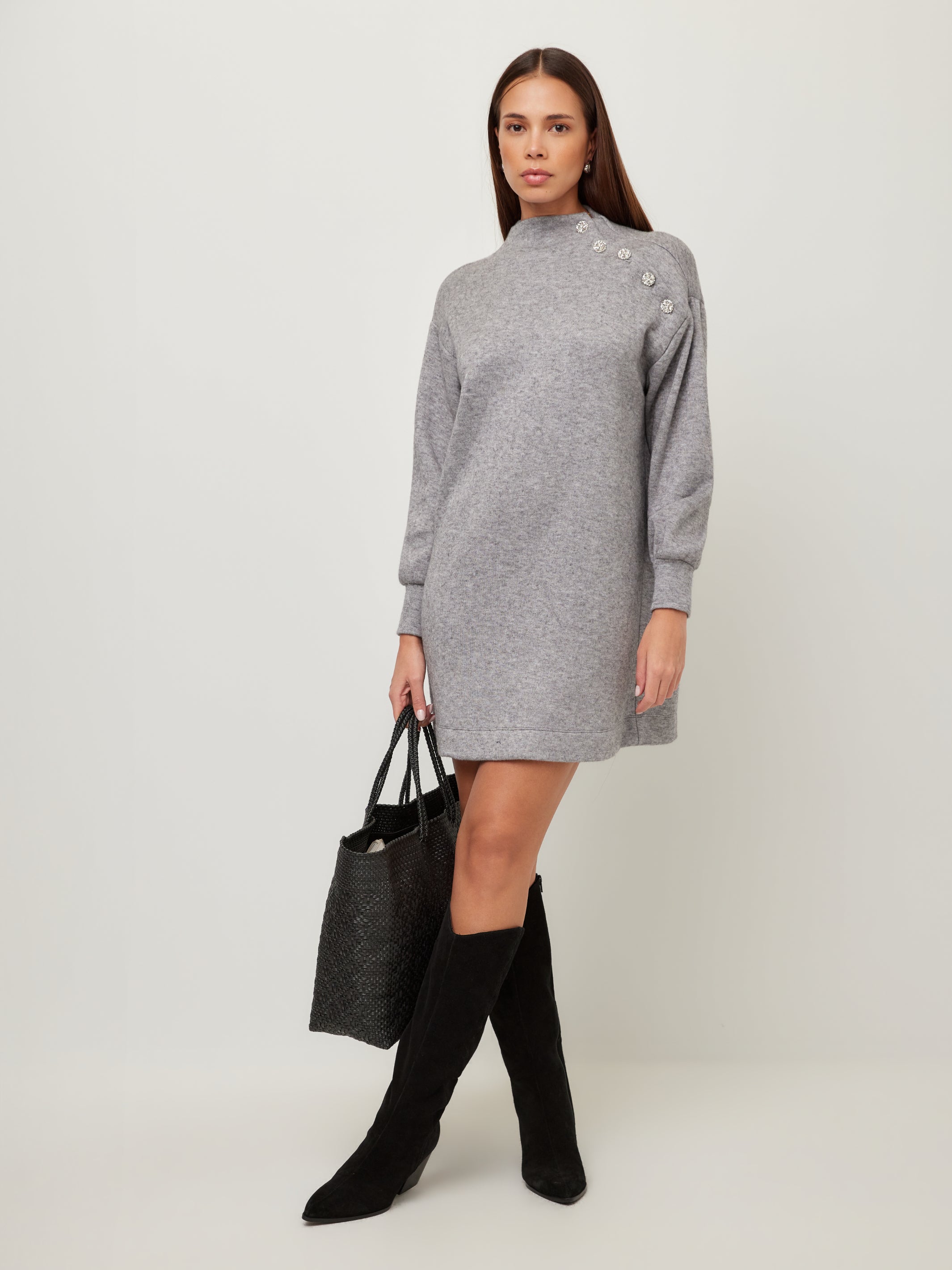 Brenna Mock Neck Dress