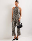Alexis Faux Leather Halter Top