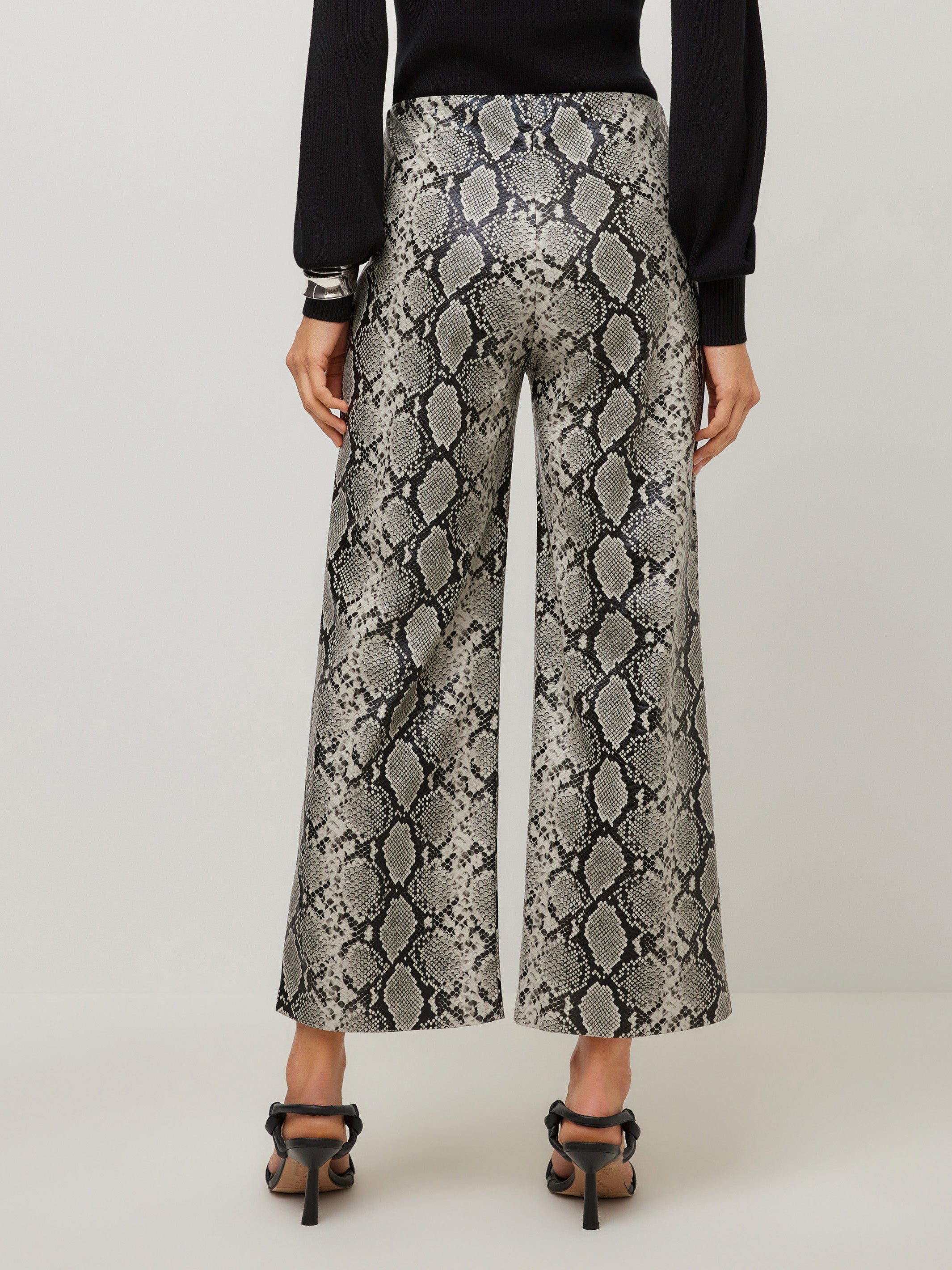 Kelly Faux Leather Cropped Pants