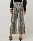 Kelly Faux Leather Cropped Pants