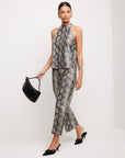 Kelly Faux Leather Cropped Pants