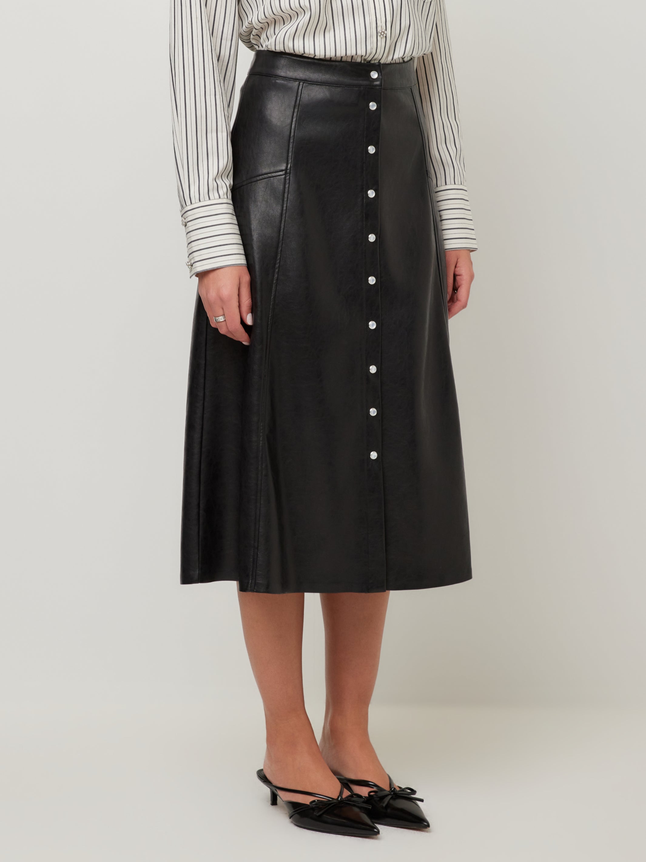 Esmeralda Faux Leather Skirt