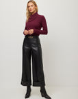 Regina Faux Leather Cuff Cropped Pants