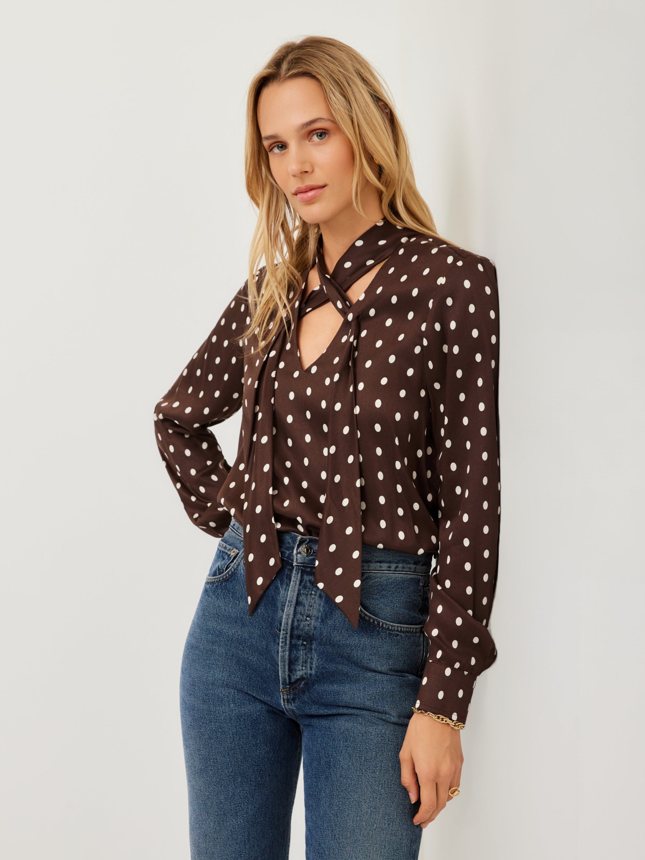 Janine Tie Neck Top