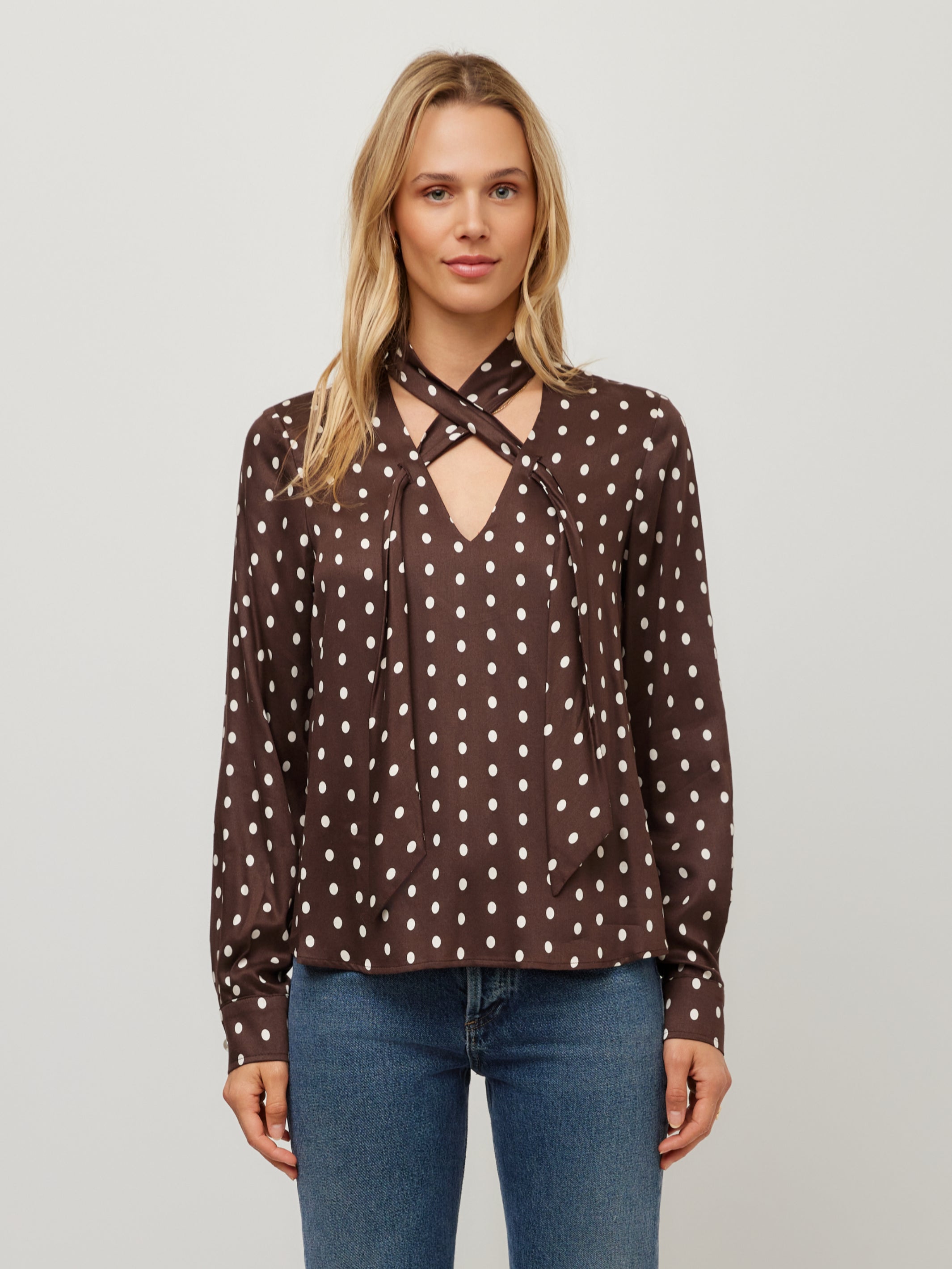 Janine Tie Neck Top