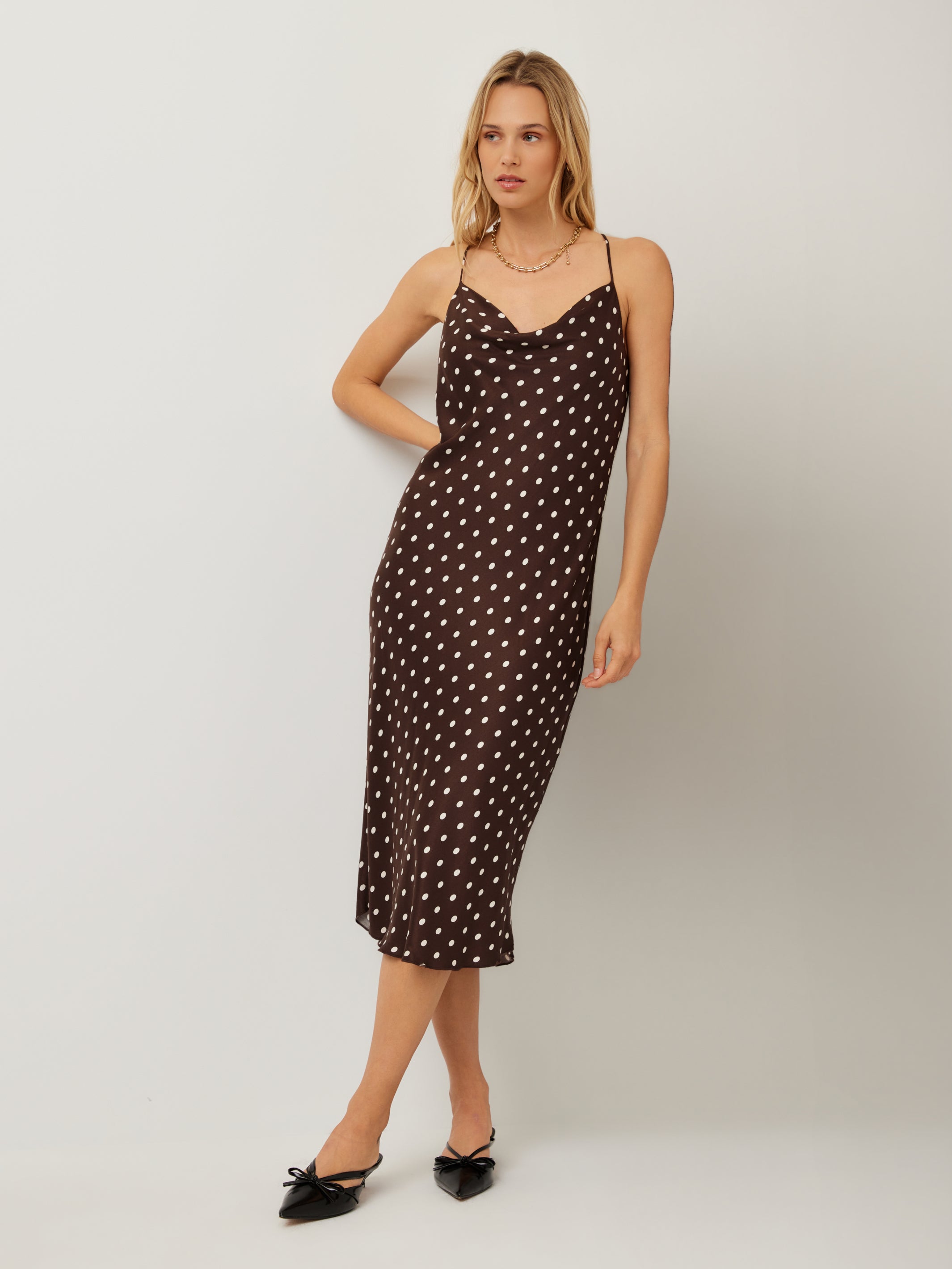 Vanessa Racer Back Bias Dress