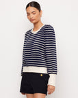 Lynsey Contrast Bishop Sleeve Top