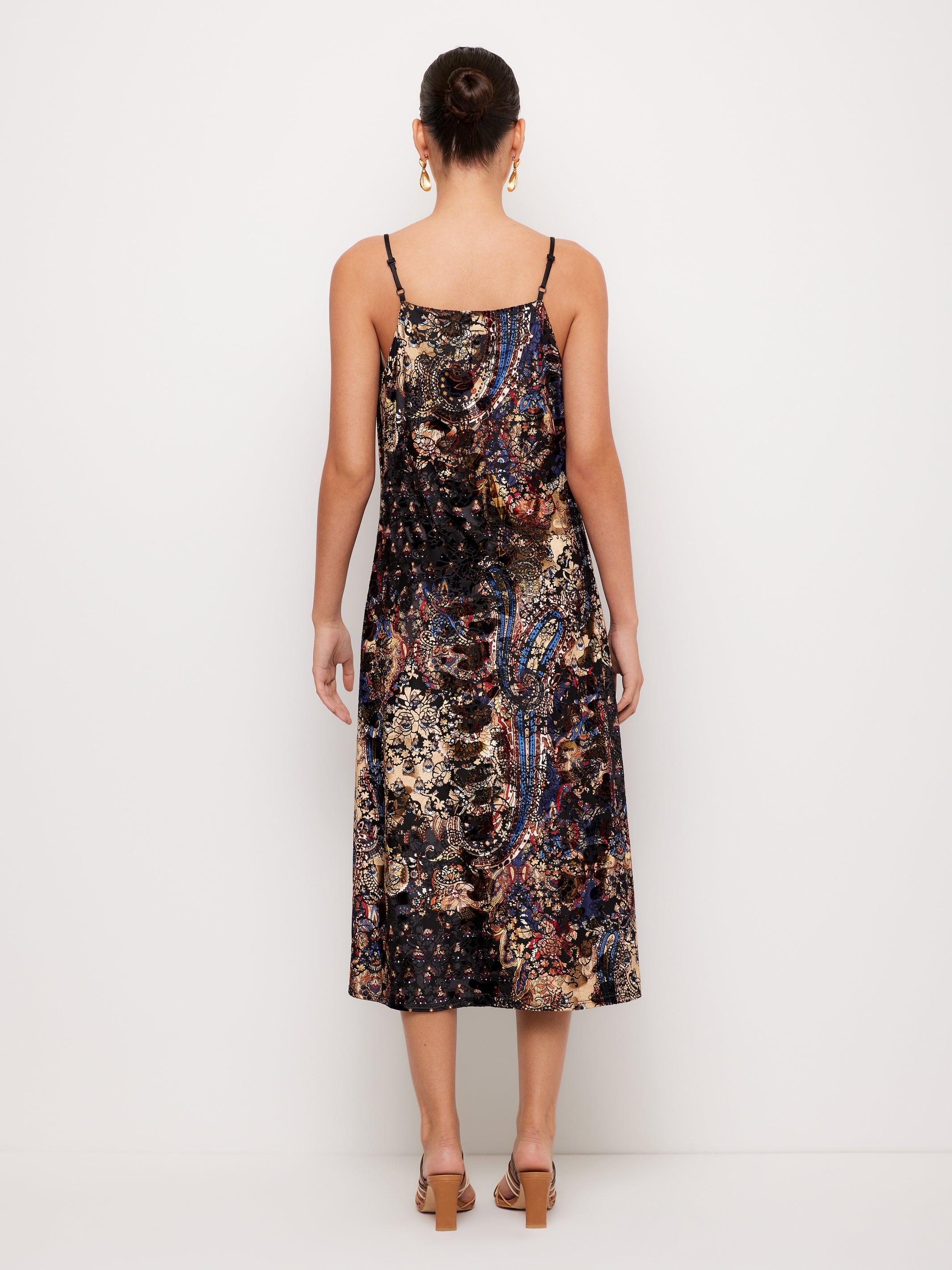 Krissa Drape Front Midi Dress
