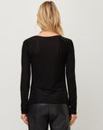 Payton Velvet Burnout Drape Front Top