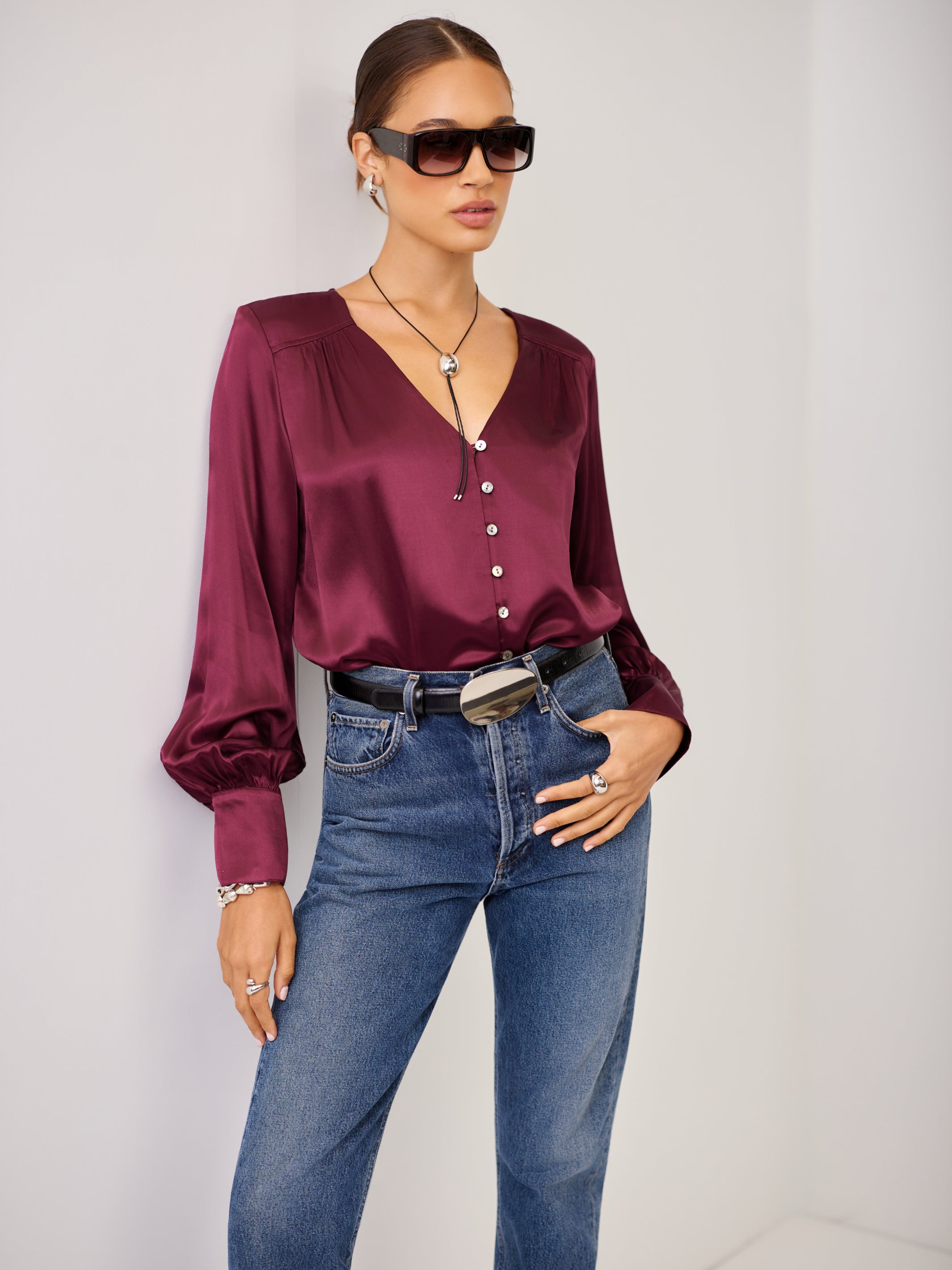 Jackie Shirred Top