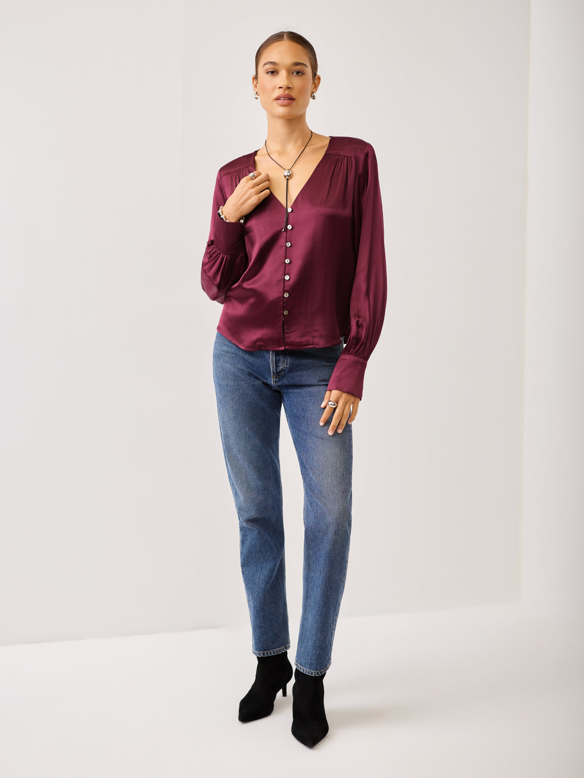 Jackie Shirred Top