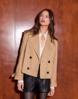 Chelsea Cropped Trench Jacket