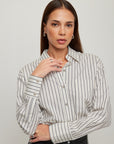 Dianne Stripe Button-Up Shirt