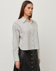 Dianne Stripe Button-Up Shirt