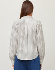 Lizzy Stripe Long Sleeve Ruffle Top