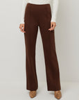 Ellie Faux Suede Bootcut Pants