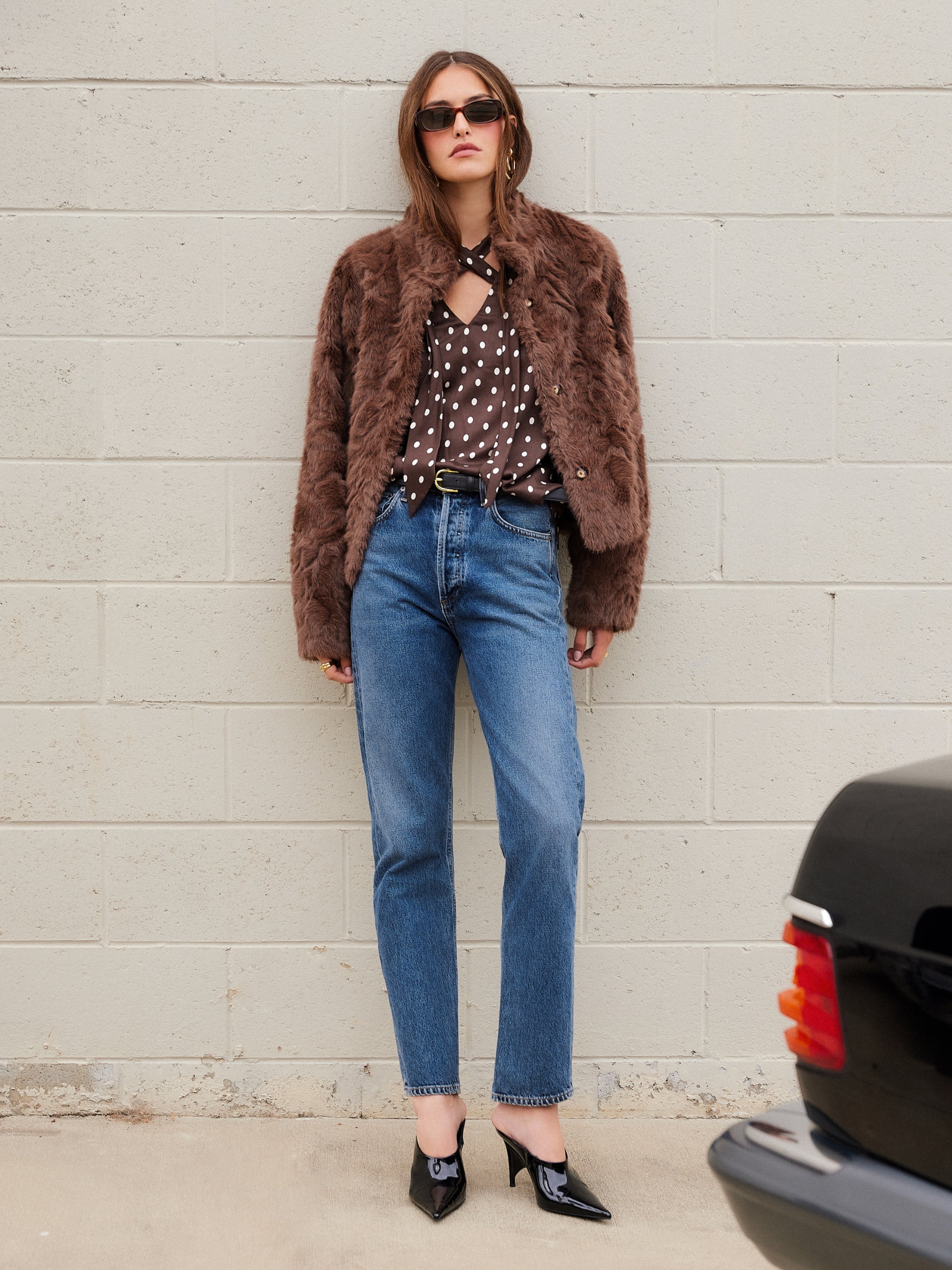 Mackenzie Reversible Faux Fur Coat | Fifteen Twenty Clothing