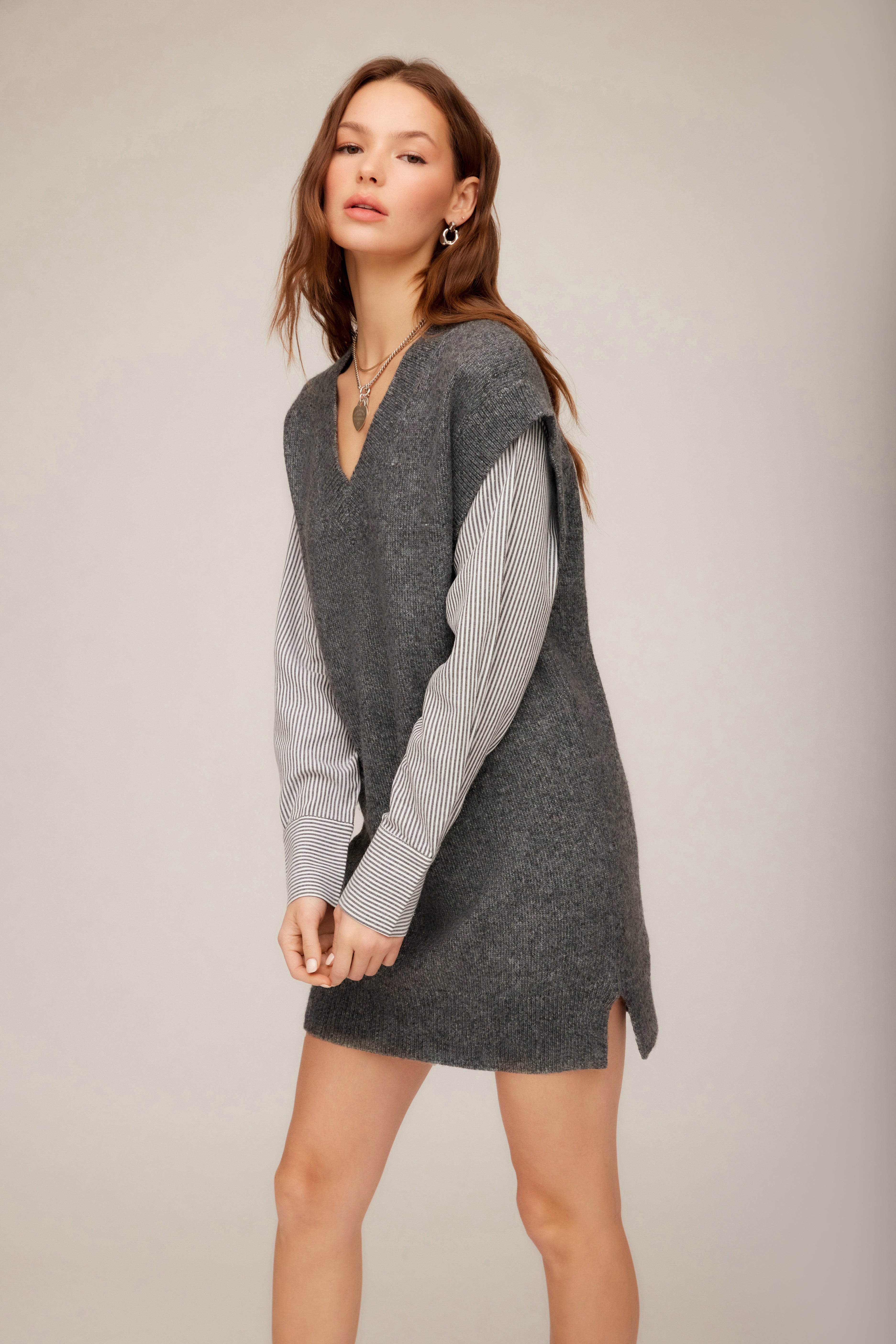 Sally Mixed Media Dress