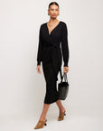 Raya Wrap Sweater Dress