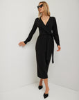 Raya Wrap Sweater Dress