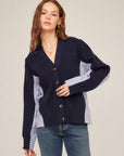 Celine Mixed Media Cardigan