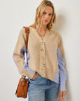 Celine Mixed Media Cardigan
