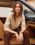 Levie Metallic Sweater