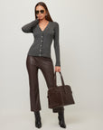 Bliss Scallop Edge Cardigan Sweater